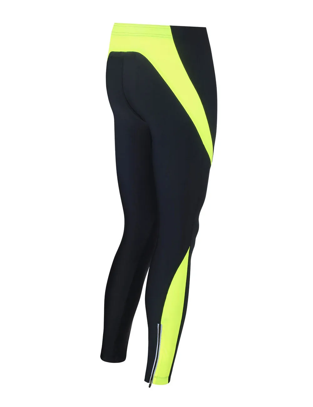 Damen Thermo Laufhose Lang Pro Schwarz-Neon Setprodukt