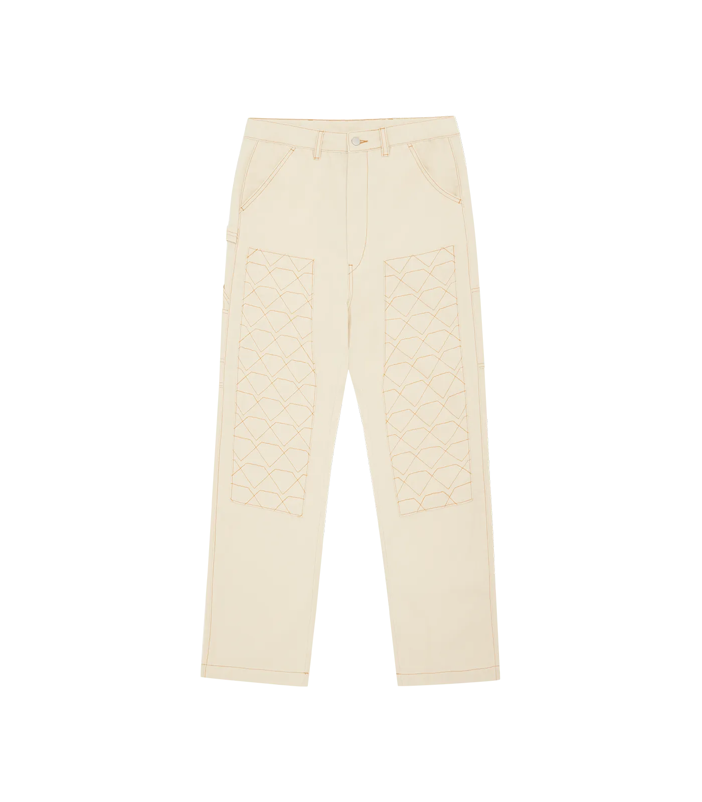 DIAMONDS & DOLLARS PAINTER PANTS - BEIGE