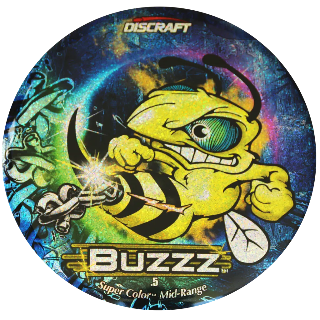 Discraft Full Foil Supercolor Buzzz Golf Disc - Sparkle Prism Chains