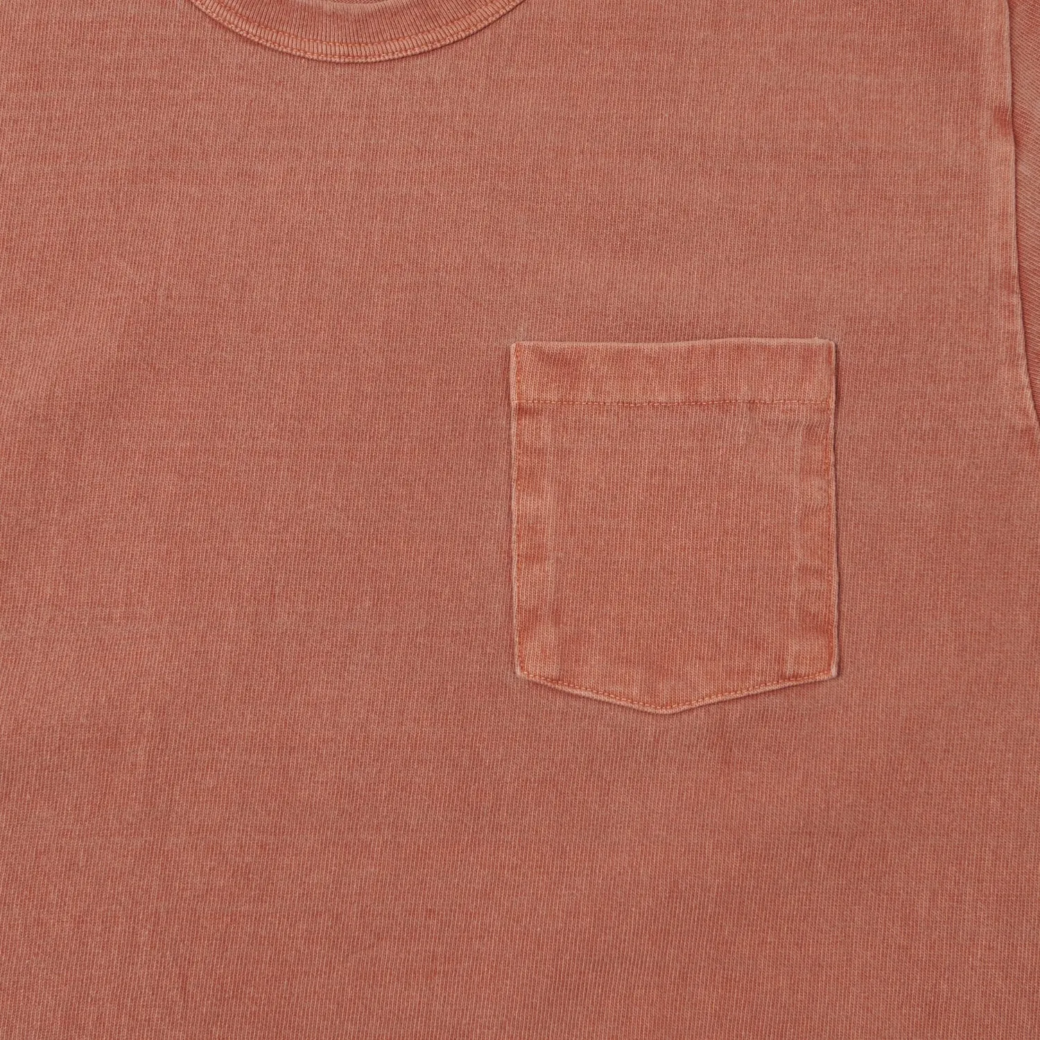 Dubbleworks Heavy Fabric Pigment Pocket Tee - Brick Red