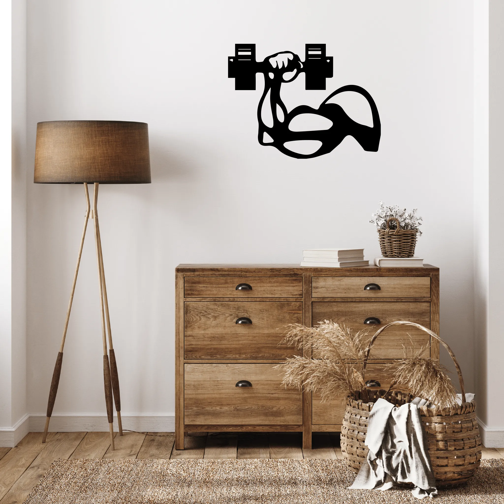 Dumbbell - Metal Wall Art