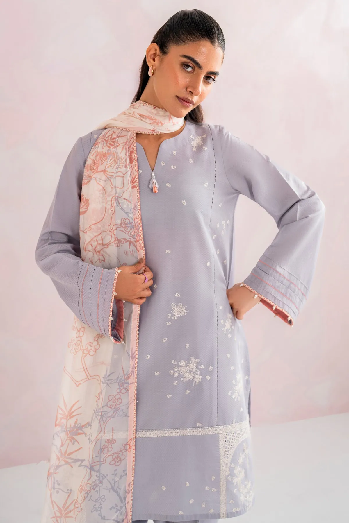 Embroidered Dobby Lawn USE - 9096