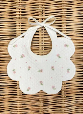 Flower scalloped Bib