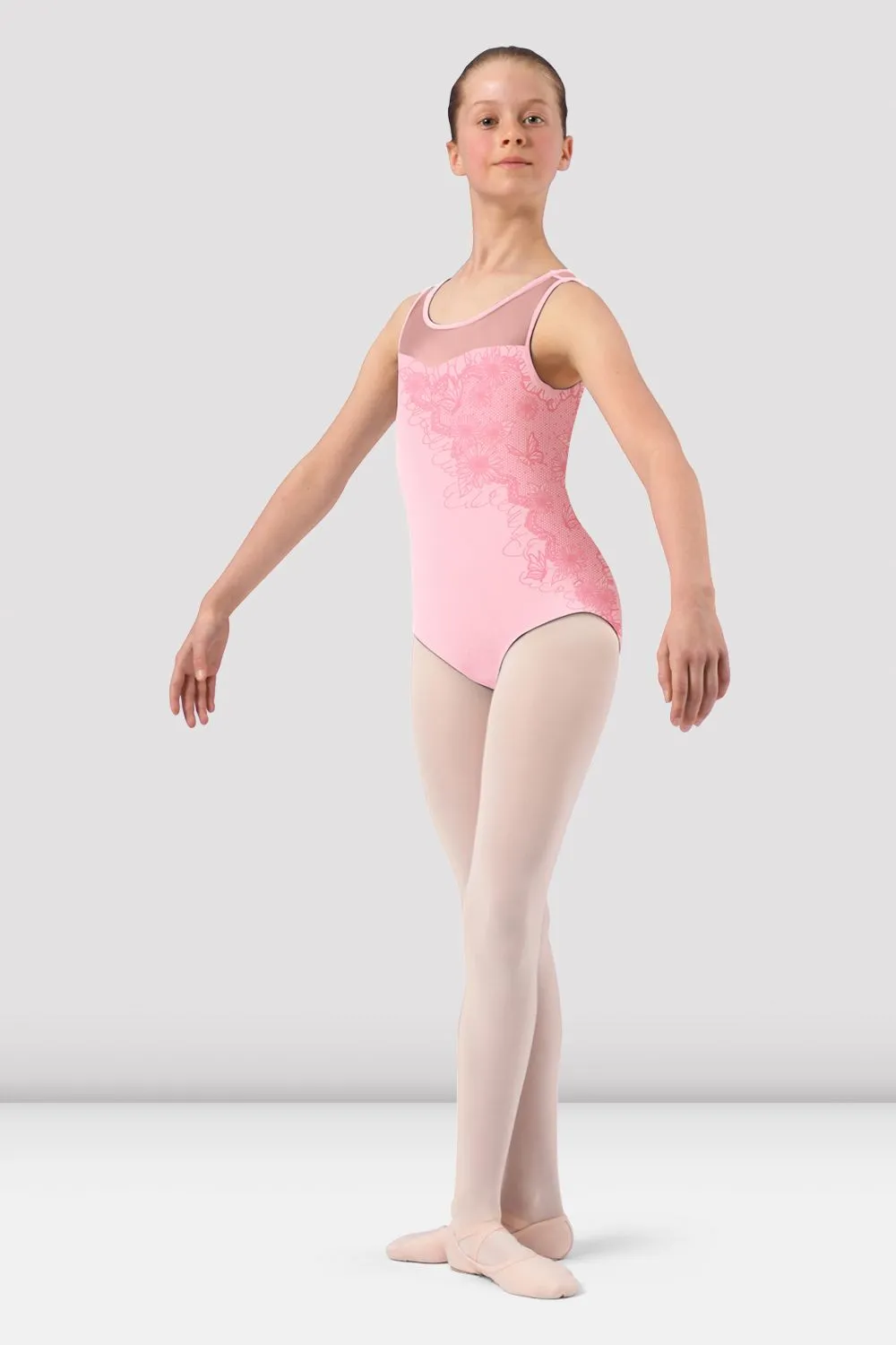 Girls Briar Sweetheart Neck Leotard