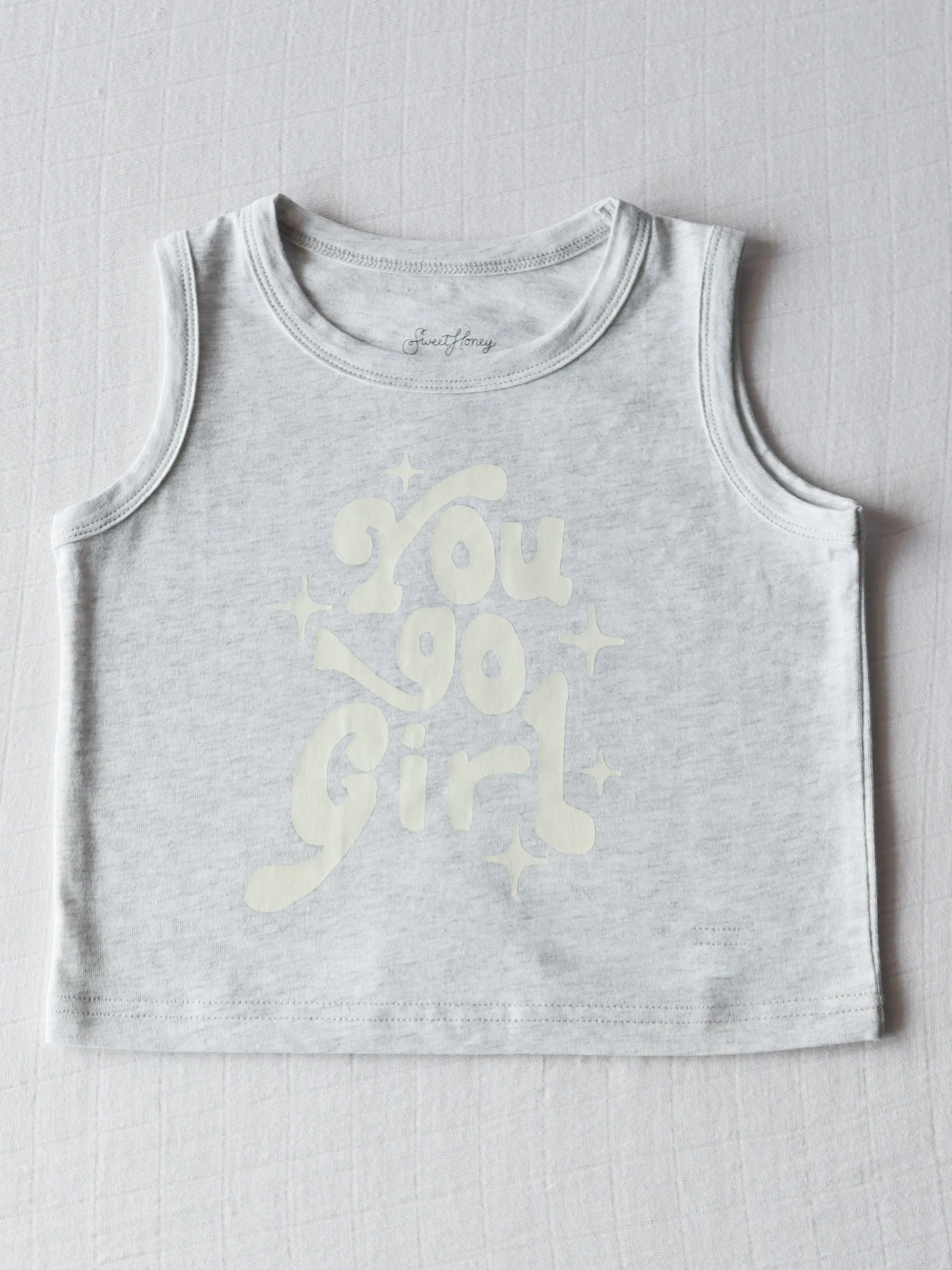 Graphic Tank - Go Girl Gray