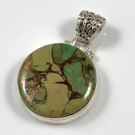 Green Copper Turquoise Pendant