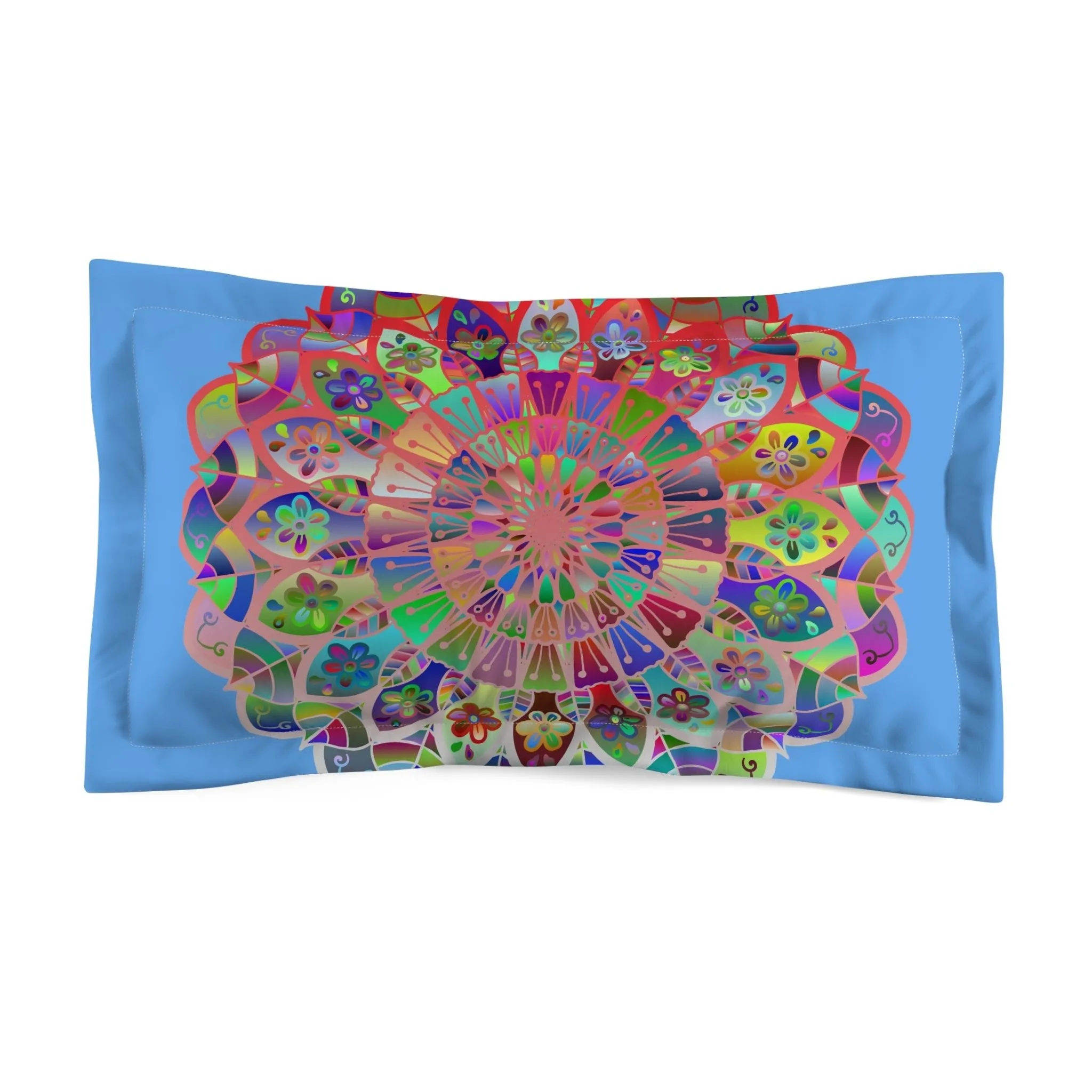 Handmade Mandala Art Microfiber Pillow Sham