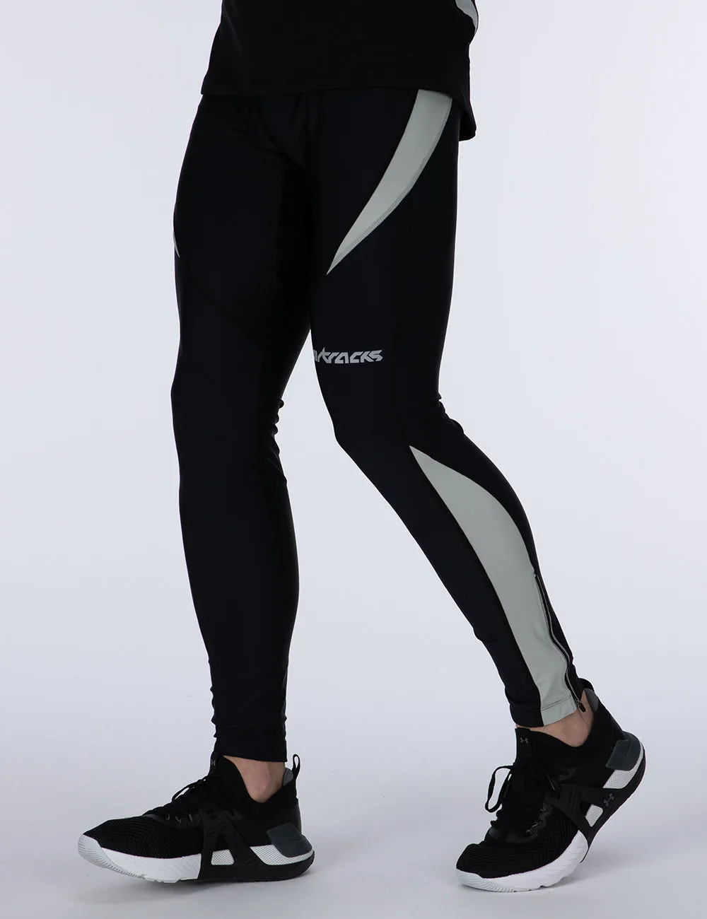 Herren Thermo Laufhose Lang Pro Schwarz Setprodukt