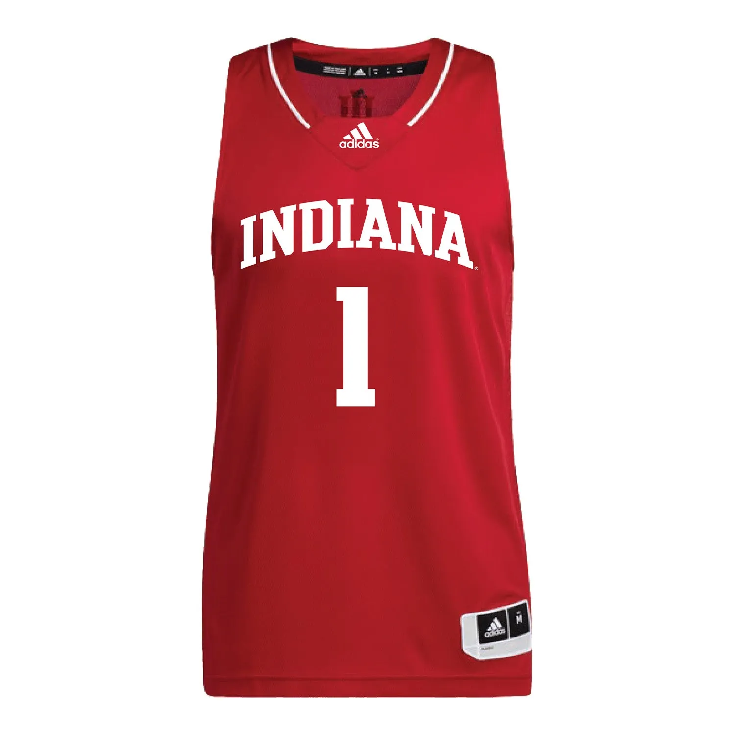 Indiana Hoosiers Adidas Men's Basketball Crimson Student Athlete Jersey #1 Myles Rice