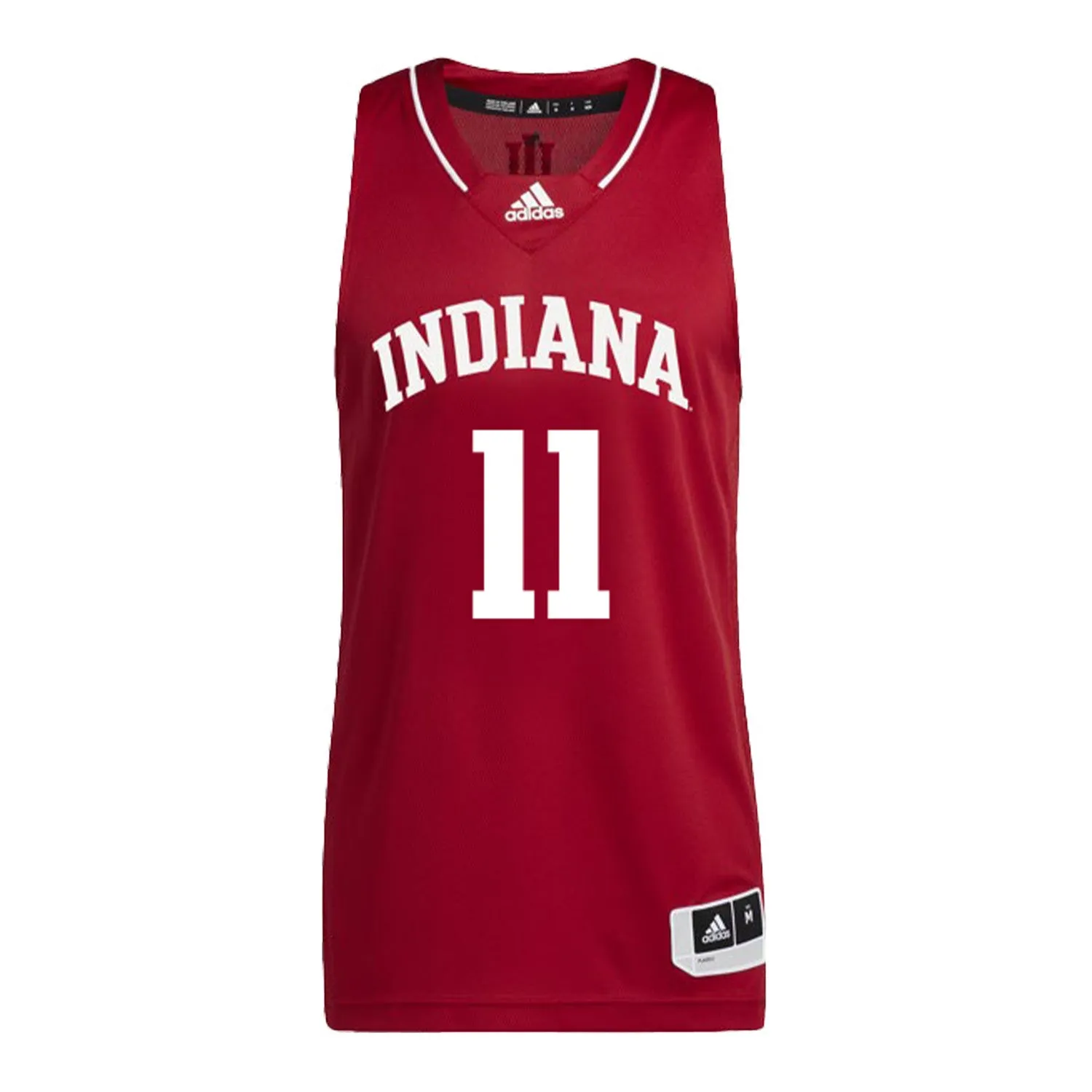 Indiana Hoosiers Adidas Men's Basketball Crimson Student Athlete Jersey #11 Oumar Ballo