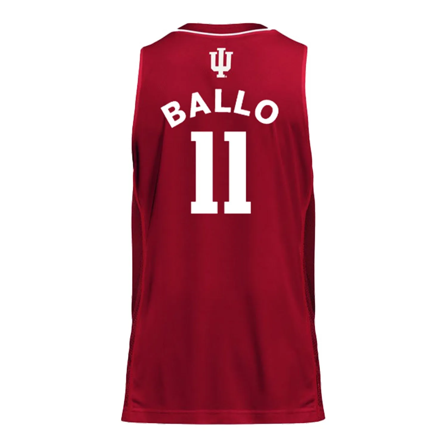 Indiana Hoosiers Adidas Men's Basketball Crimson Student Athlete Jersey #11 Oumar Ballo