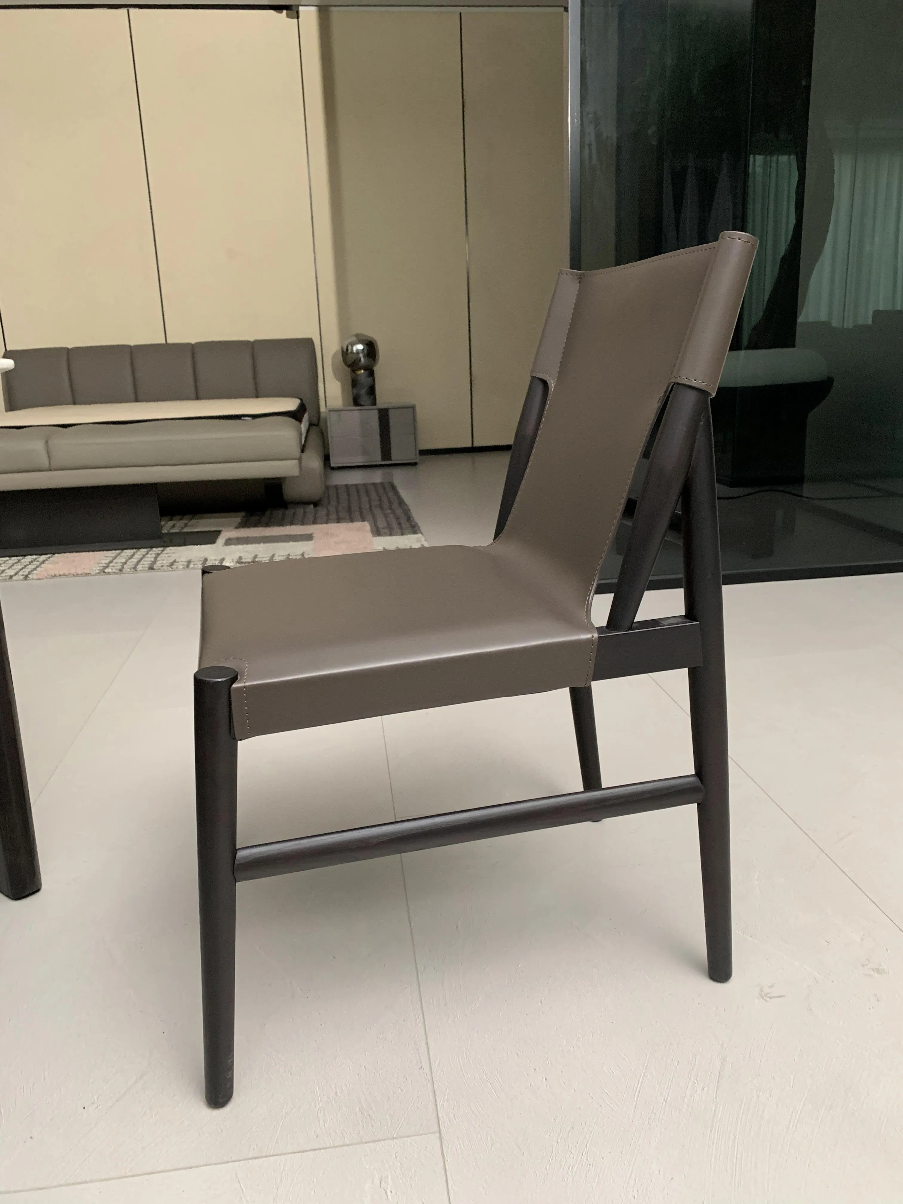 ISLA Saddle leather Dining Chair