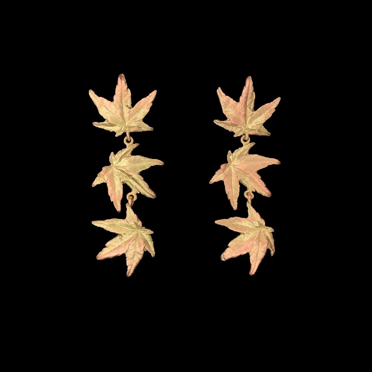 Japanese Maple Earrings - Long Leaf Drop