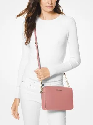 Jet Set Large Saffiano Leather Crossbody Bag | 55528