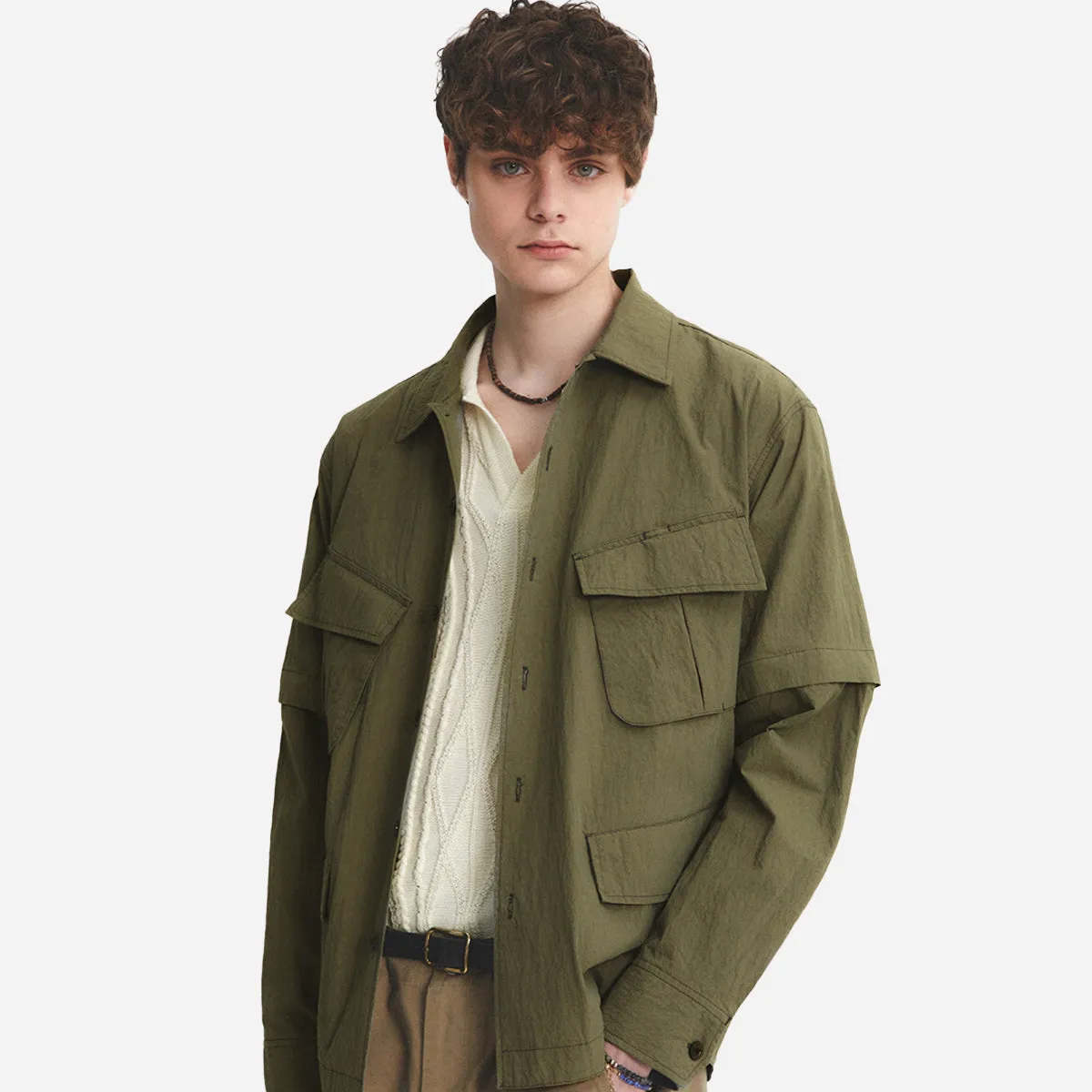 J.G COMBAT SHIRT - OLIVE