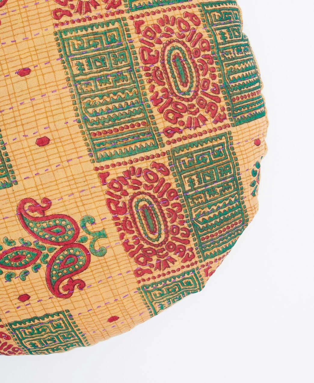 Kantha Round Pillow - No. 230516