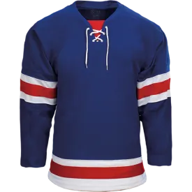 Kobe Sportswear K3G18A New York Rangers Away Royal Blue Pro Series Hockey Jersey