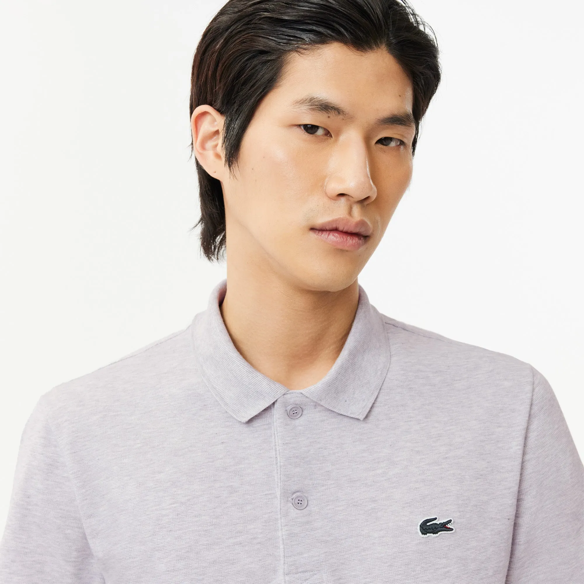 Lacoste Regular Fit Cotton Polo Shirt Grey