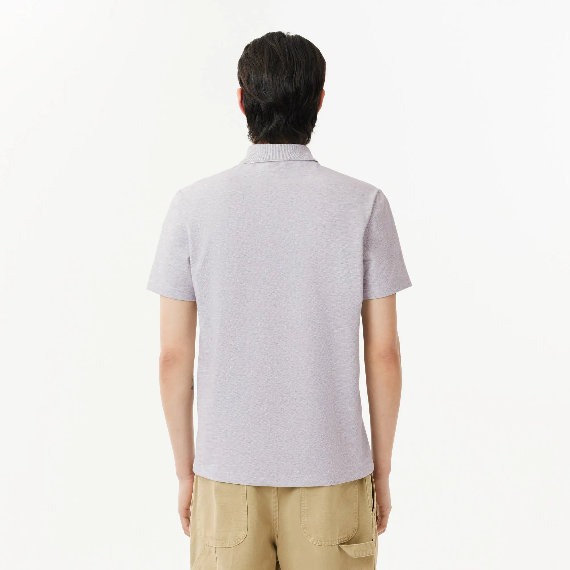 Lacoste Regular Fit Cotton Polo Shirt Grey