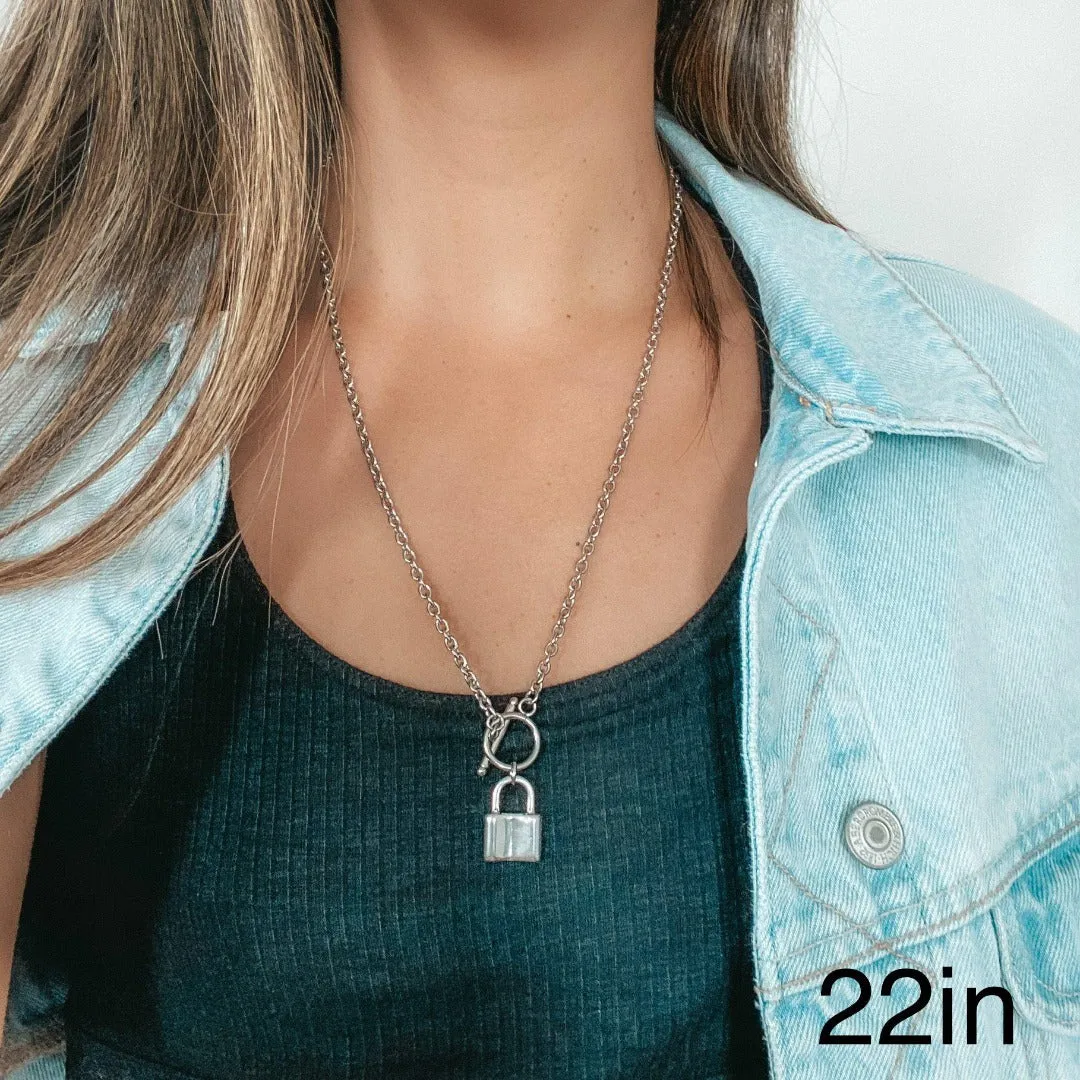 Locked 🔒 Chain Necklace - Stainless Steel