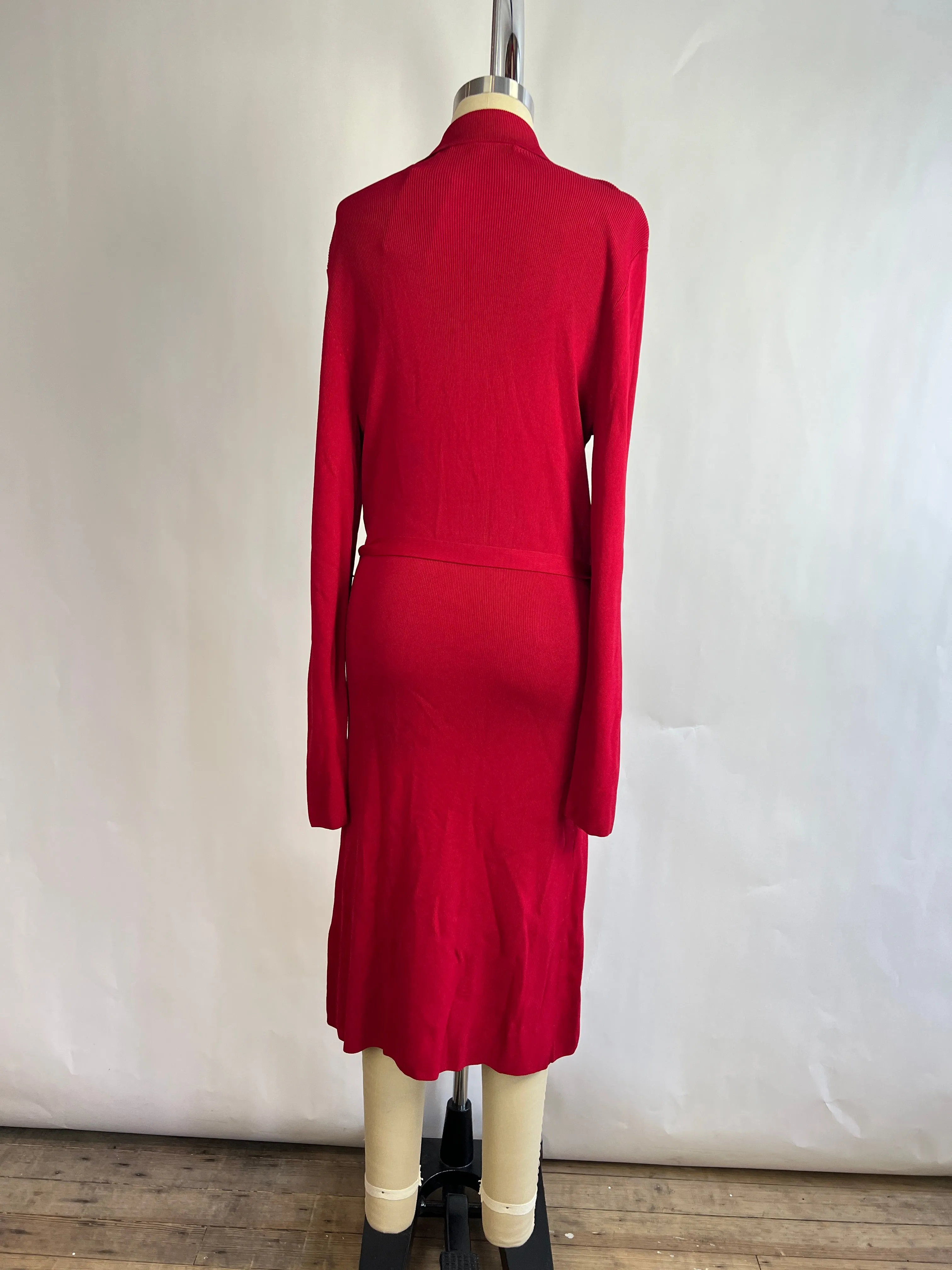 Max Studio Red Long Cardigan (S/M)