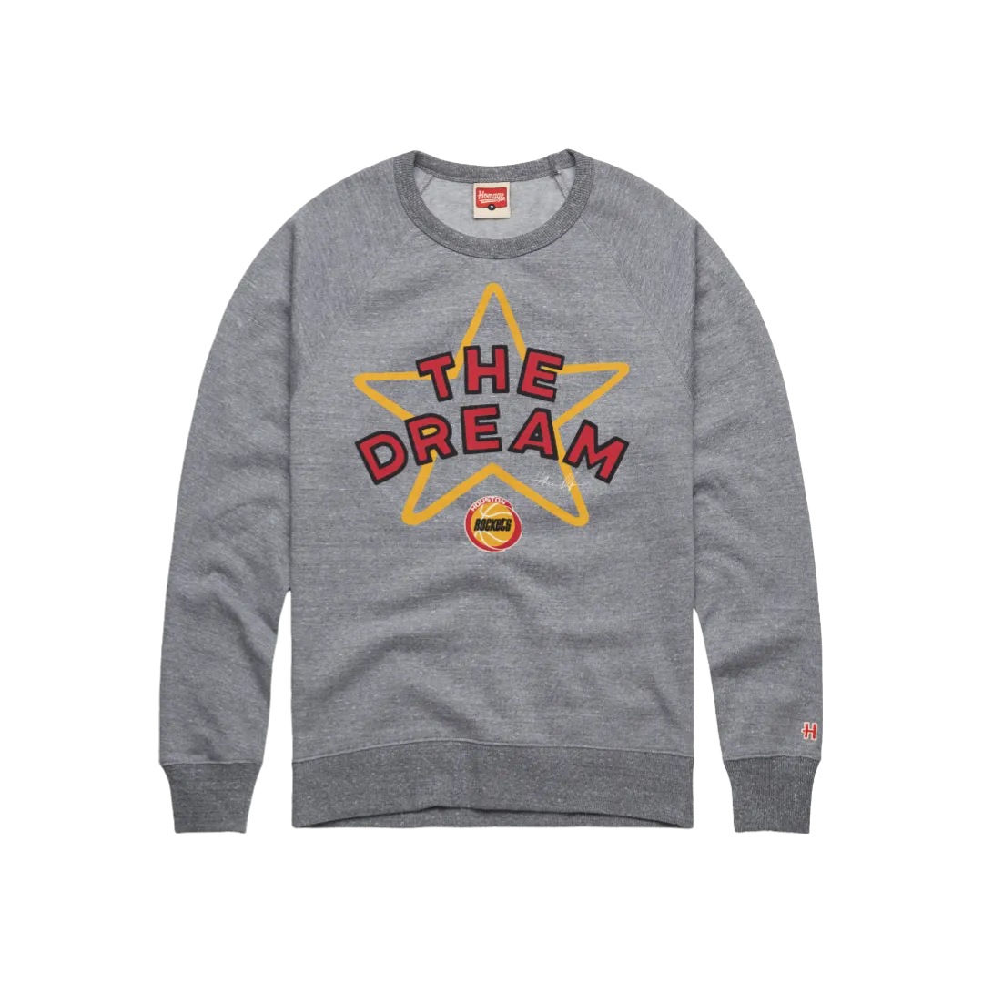 Men's Houston Rockets Homage HWC The Dream Crewneck Sweatshirt