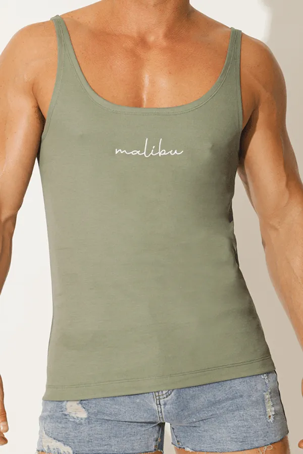 Mind in Malibu Wide-Cut Tank Top - Light Green