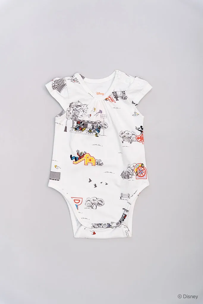 Paige Onesie - Vintage Playground Mickey (NB, 3M left!)