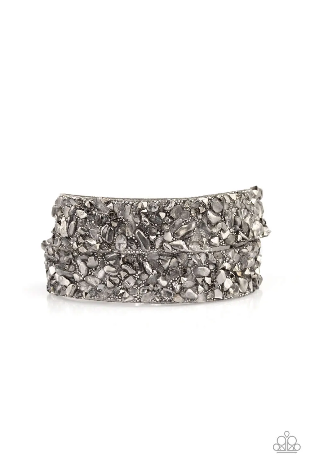 Paparazzi Accessories  - Crush to Conclusions #B64 Case 1 - Silver Urban Bracelet