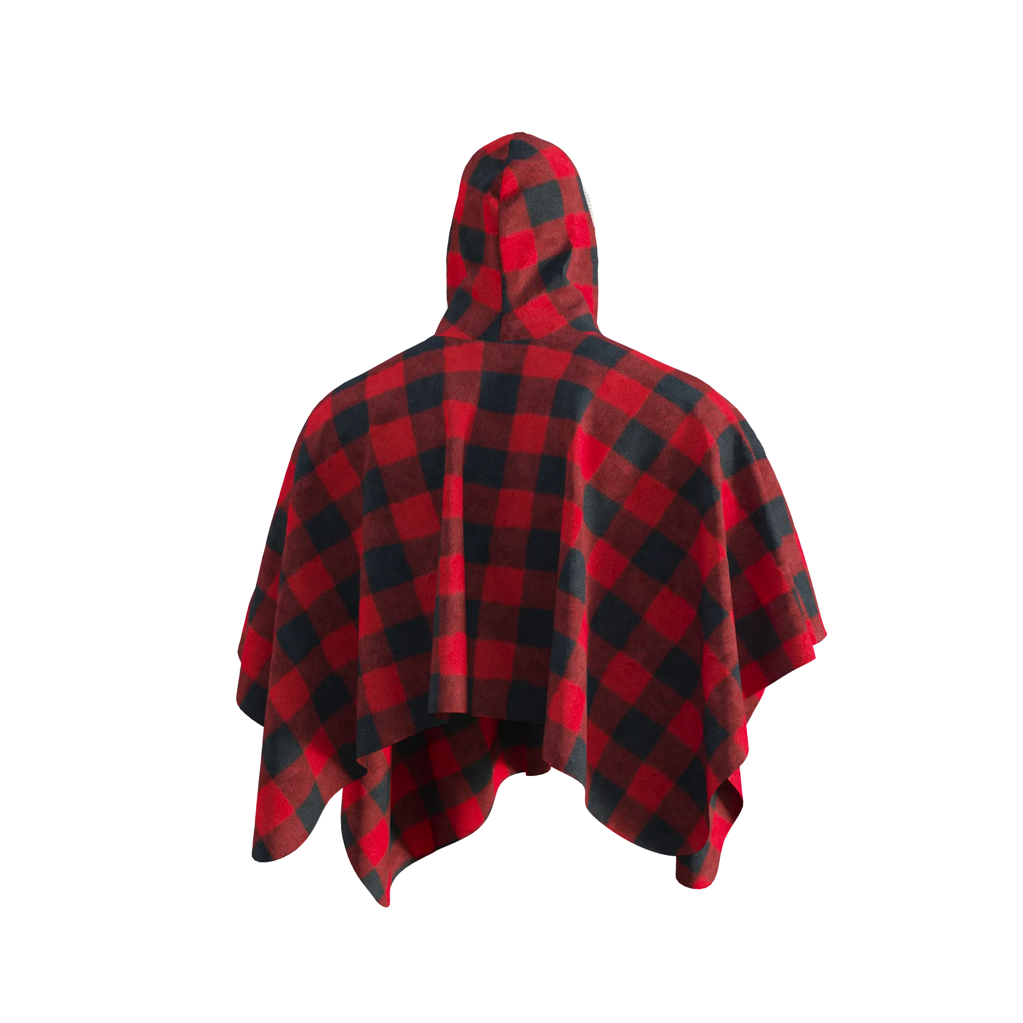 Pook Poncho - Adult Red Polar Fleece w/ Snap Fastners