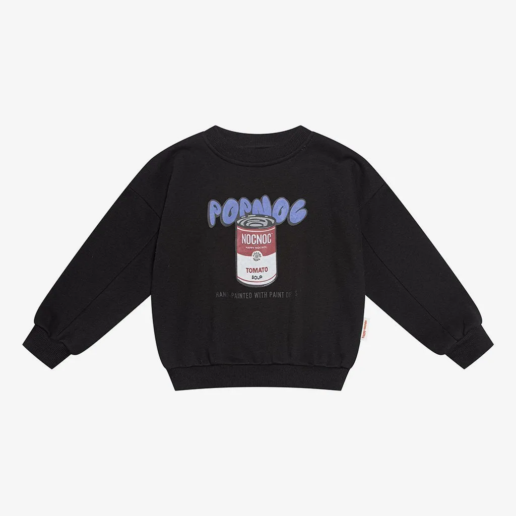 Popnoc Letter Printed Sweatshirt