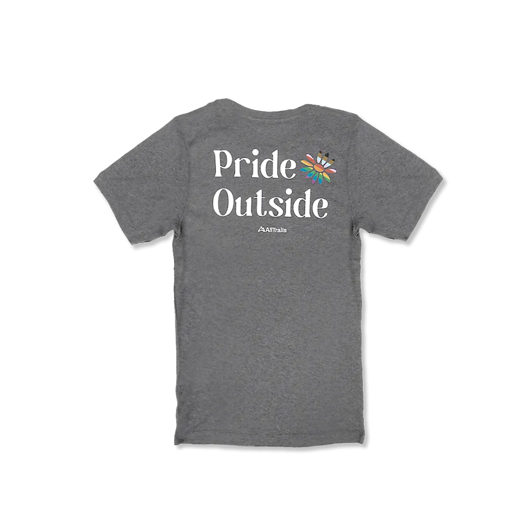 Pride Outside Kids Tee - Gray