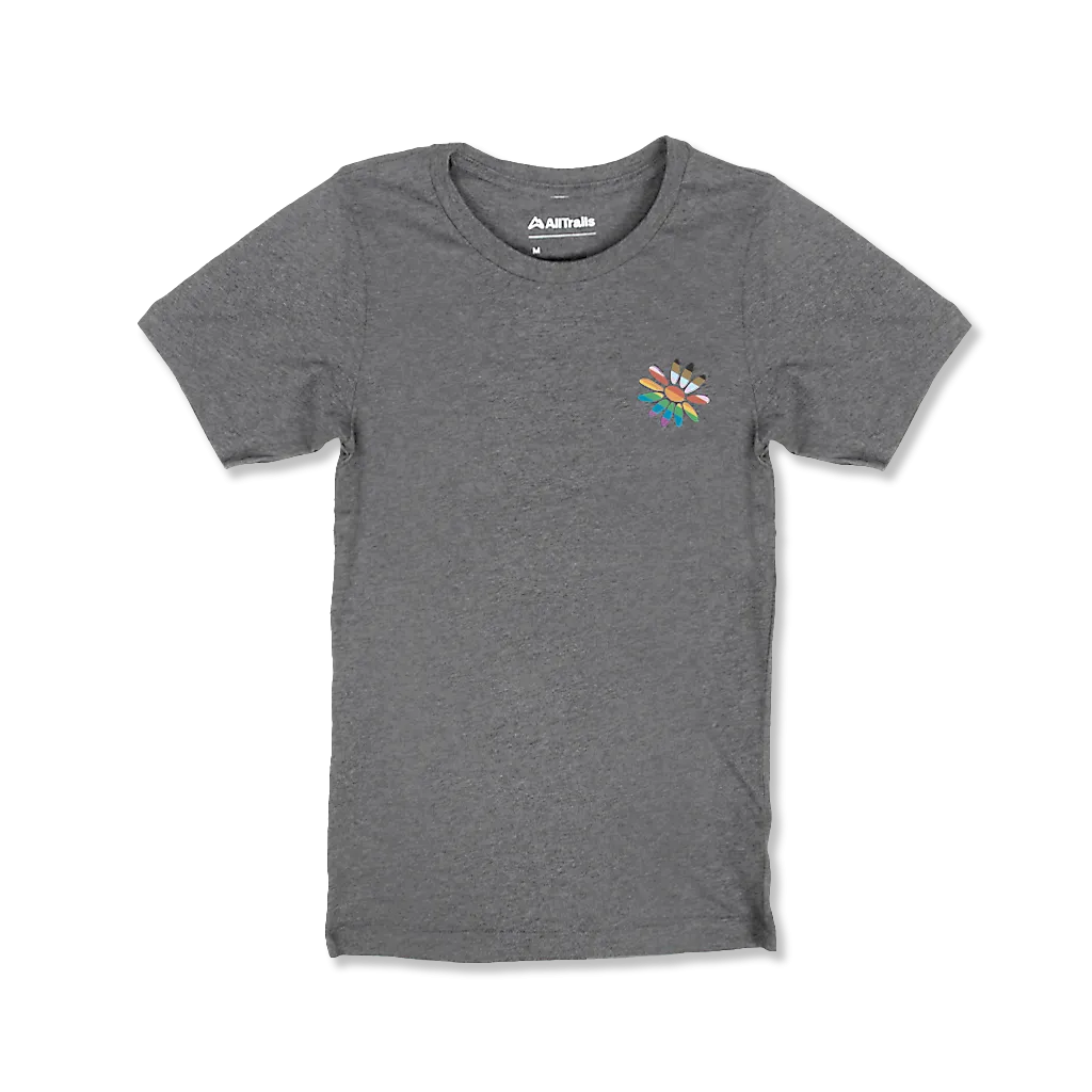 Pride Outside Kids Tee - Gray