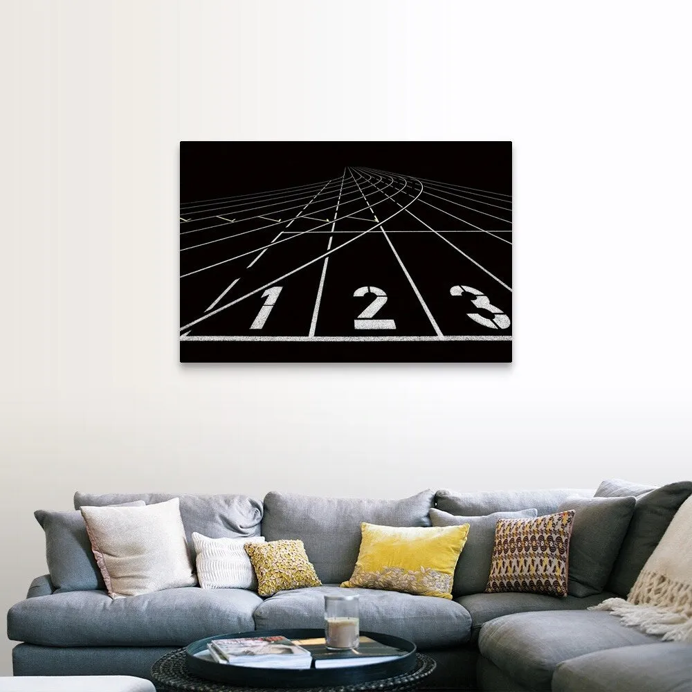 "123" Canvas Wall Art