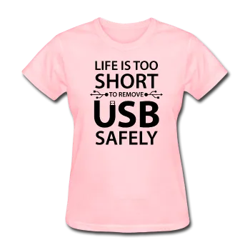 "Life is too Short" (black) - Women's T-Shirt