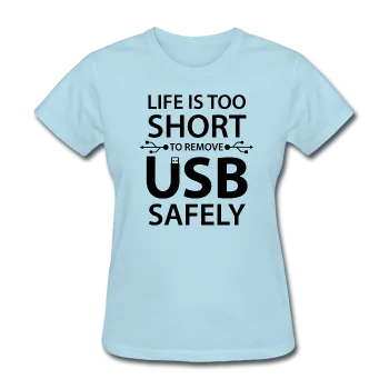 "Life is too Short" (black) - Women's T-Shirt