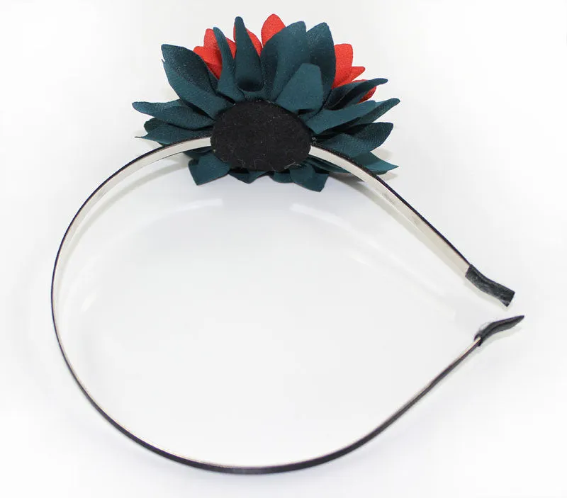 Red Dahlia Headband