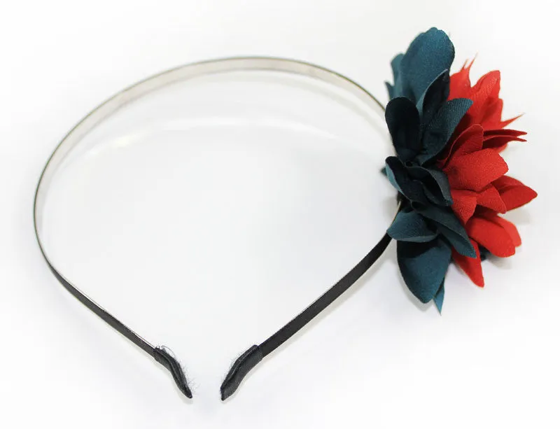 Red Dahlia Headband