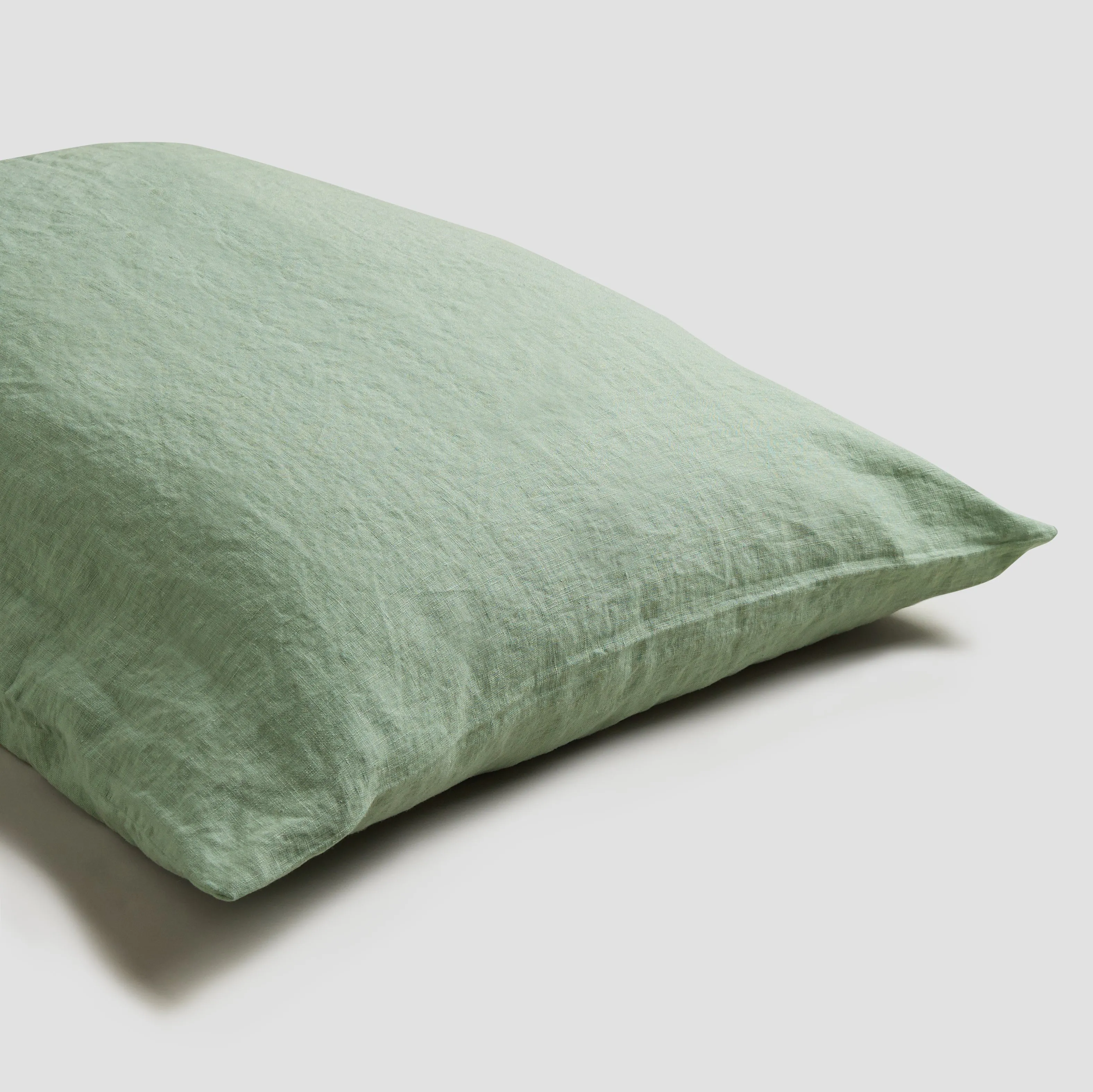 Sage Green Linen Blend Pillowcase (Pair)