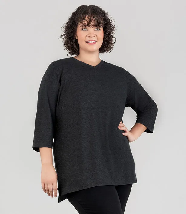 SoftSupreme V-Neck 3/4 Sleeve Tunic