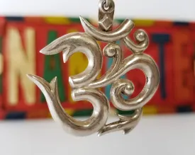 Sterling Silver Om Pendant