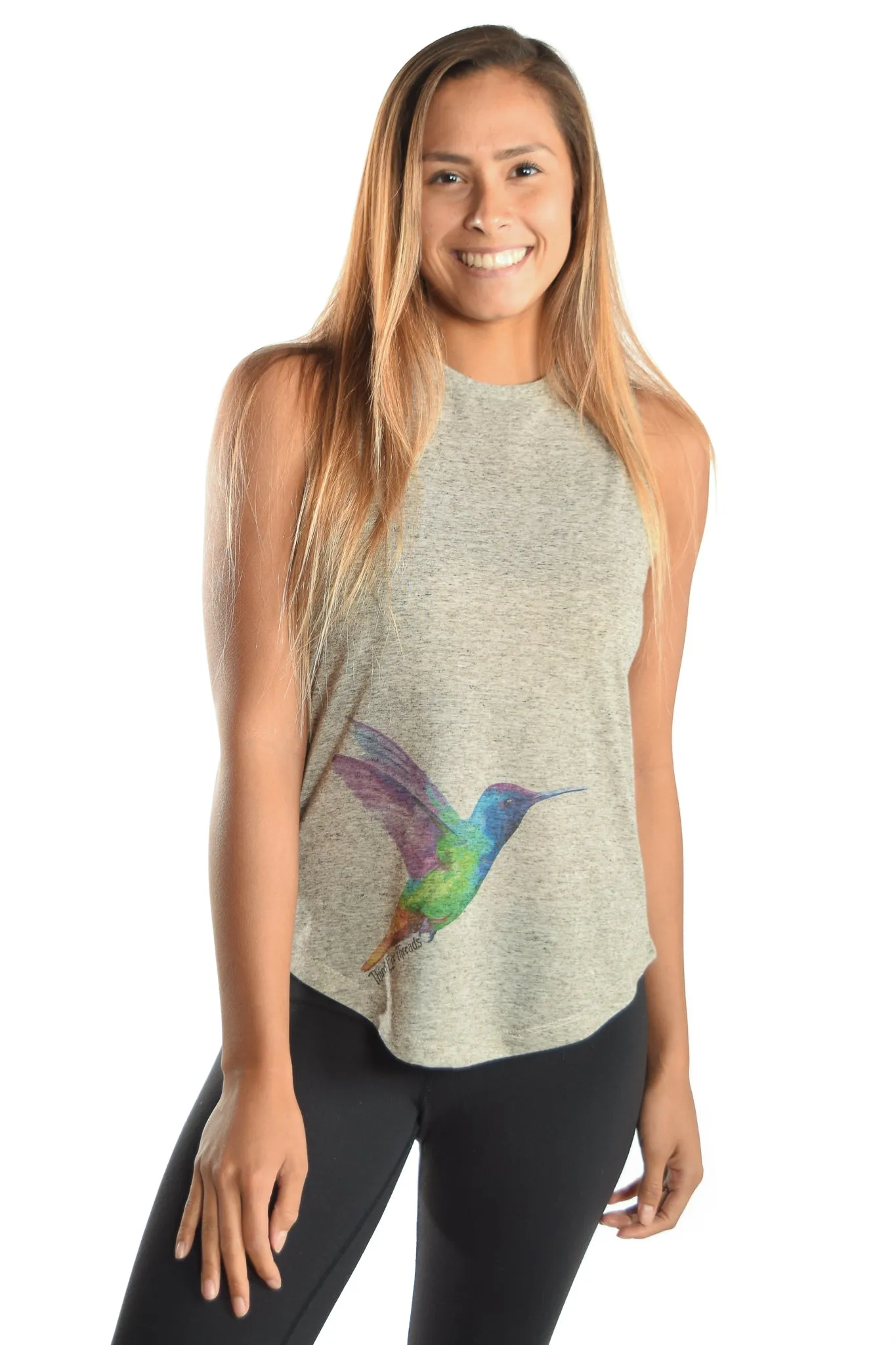 The Hummingbird  Linen Blend Boyfriend Tee