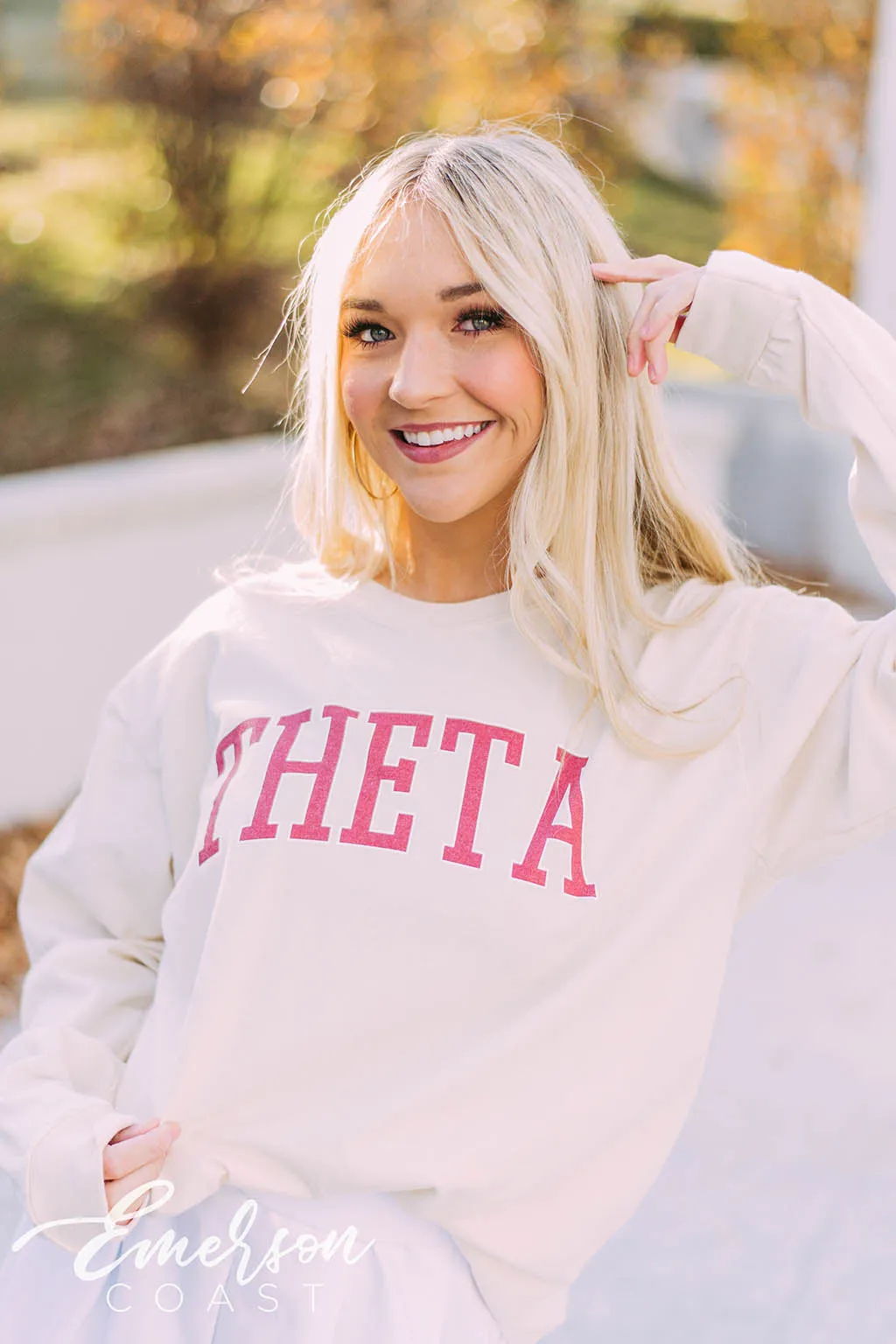 Theta Collegiate Long Sleeve Tee