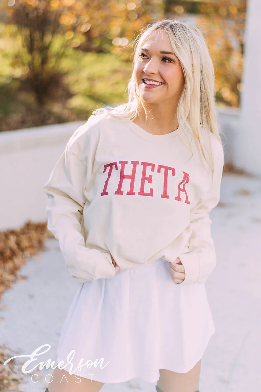 Theta Collegiate Long Sleeve Tee