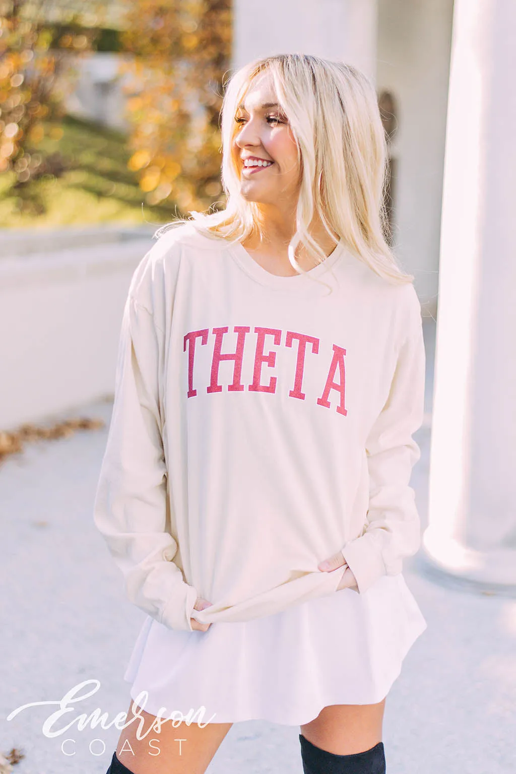 Theta Collegiate Long Sleeve Tee