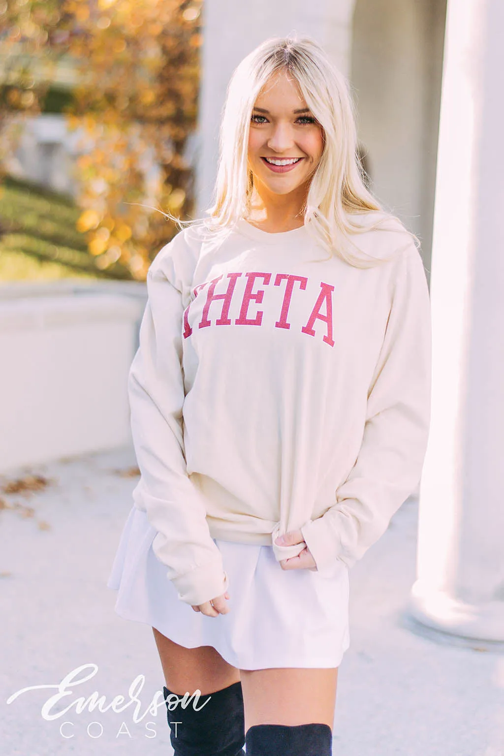 Theta Collegiate Long Sleeve Tee