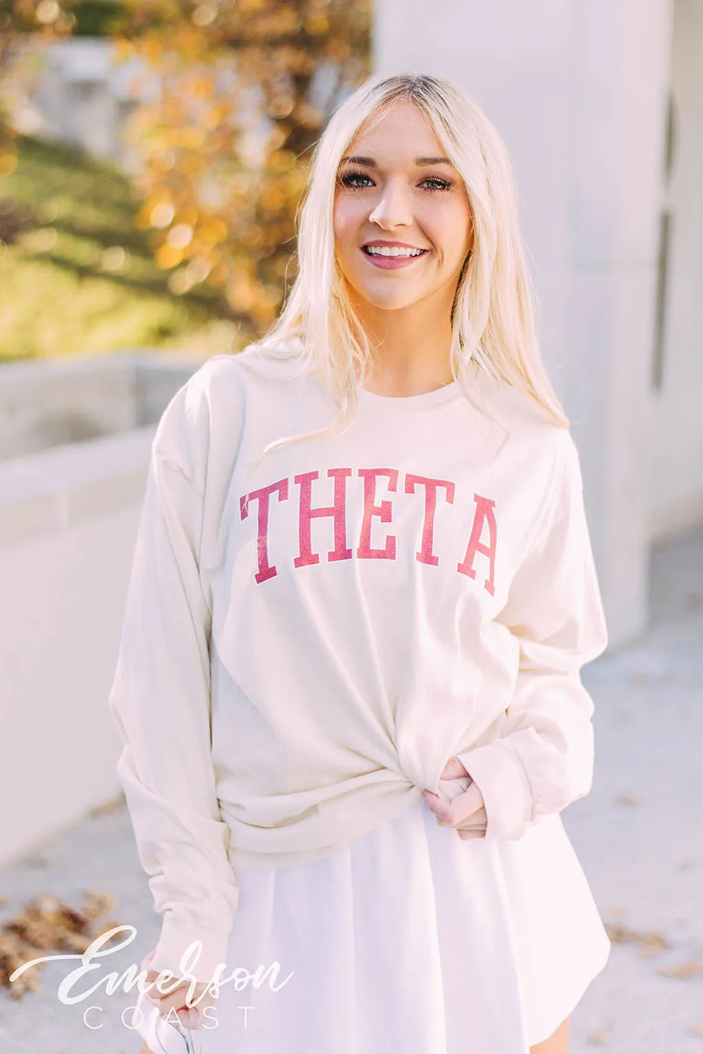 Theta Collegiate Long Sleeve Tee