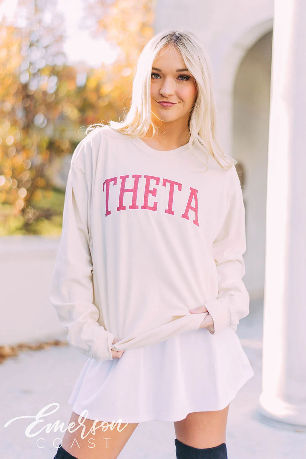 Theta Collegiate Long Sleeve Tee