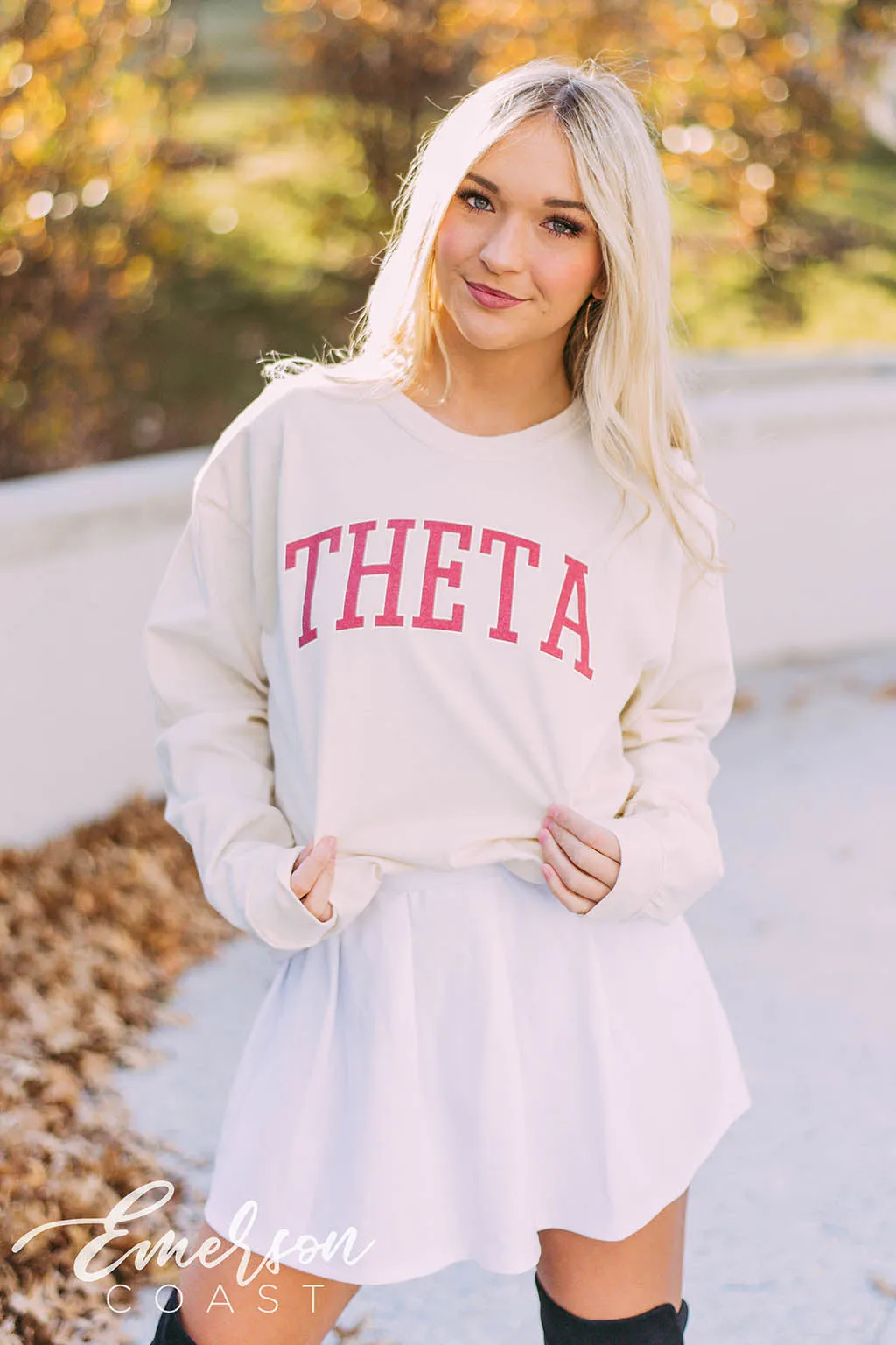 Theta Collegiate Long Sleeve Tee