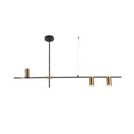 Tory Metal Pendant Light Black and Antique Brass | 2 Styles